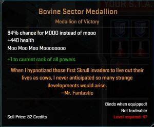 marvel heroes omega bovine sector medallion